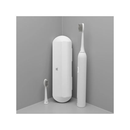 TESLA Smart - Escova de dentes inteligente sónica TS200 DELUXE branco