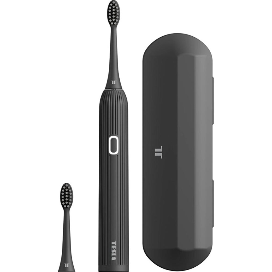 TESLA Smart - Escova de dentes inteligente sónica TS200 DELUXE preto