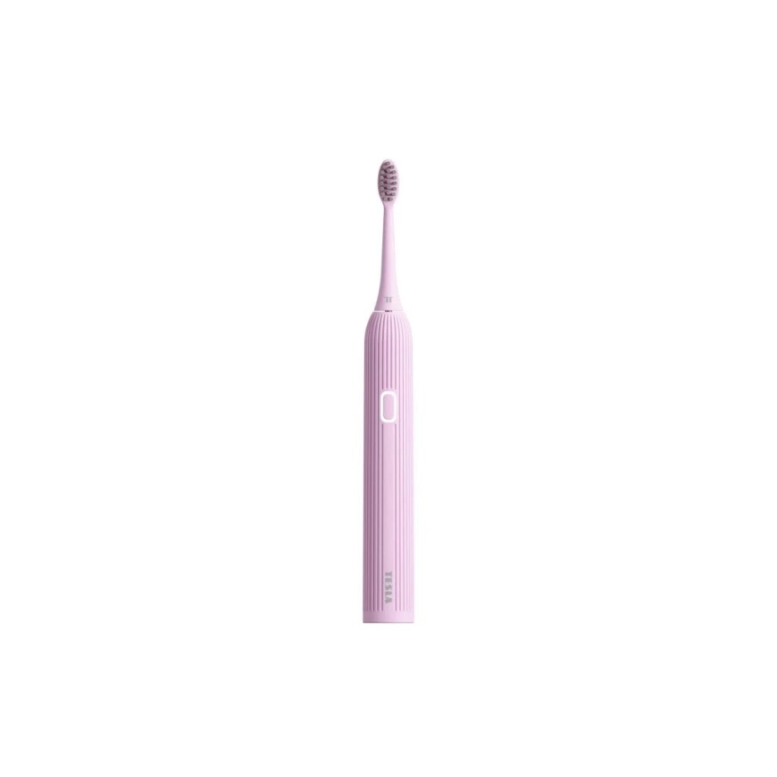 TESLA Smart - Escova de dentes inteligente sónica TS200 DELUXE rosa