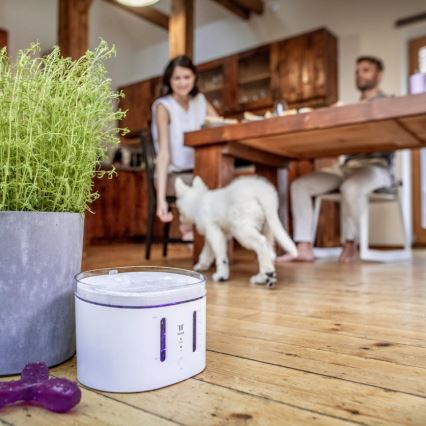 TESLA Smart - Fonte inteligente para animais de estimação com esterilização UV 2,5 l 5V Wi-Fi