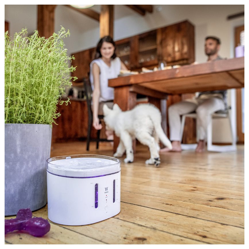 TESLA Smart - Fonte inteligente para animais de estimação com esterilização UV 2,5 l 5V Wi-Fi