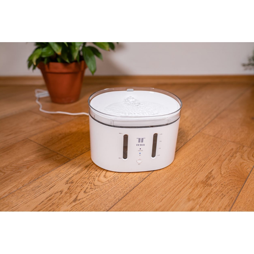 TESLA Smart - Fonte inteligente para animais de estimação com esterilização UV 2,5 l 5V Wi-Fi