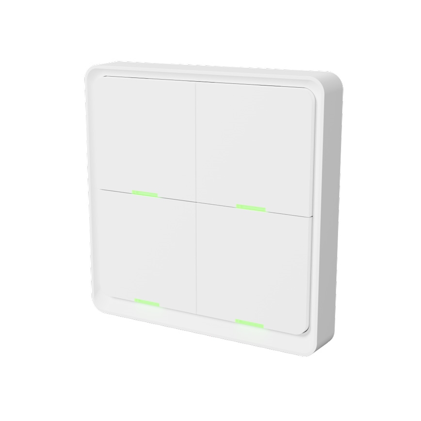 TESLA Smart - Interruptor doméstico inteligente sem fios 4P 1xCR2430 ZigBee