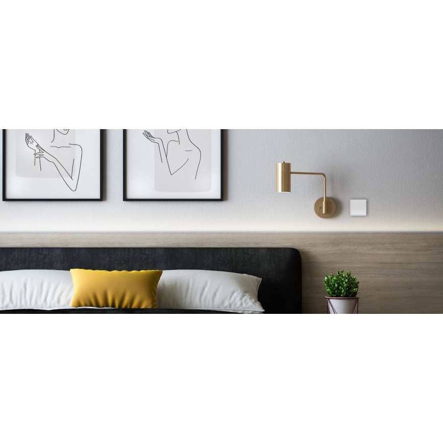 TESLA Smart - Interruptor doméstico sem fios inteligente 2P 1xCR2430 ZigBee