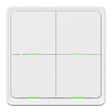 TESLA Smart - Interruptor doméstico sem fios inteligente 4P 1xCR2430 ZigBee