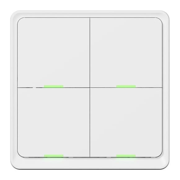 TESLA Smart - Interruptor doméstico sem fios inteligente 4P 1xCR2430 ZigBee