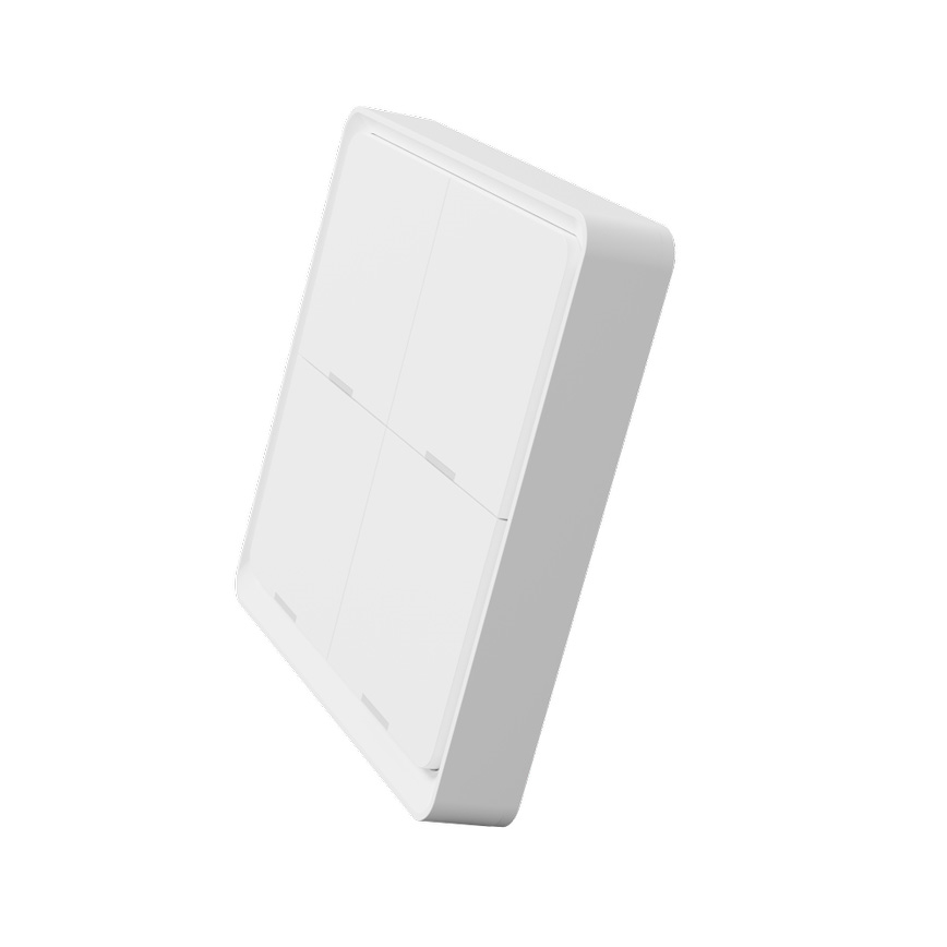 TESLA Smart - Interruptor doméstico sem fios inteligente 4P 1xCR2430 ZigBee