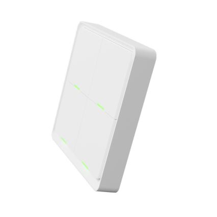 TESLA Smart - Interruptor doméstico sem fios inteligente 4P 1xCR2430 ZigBee