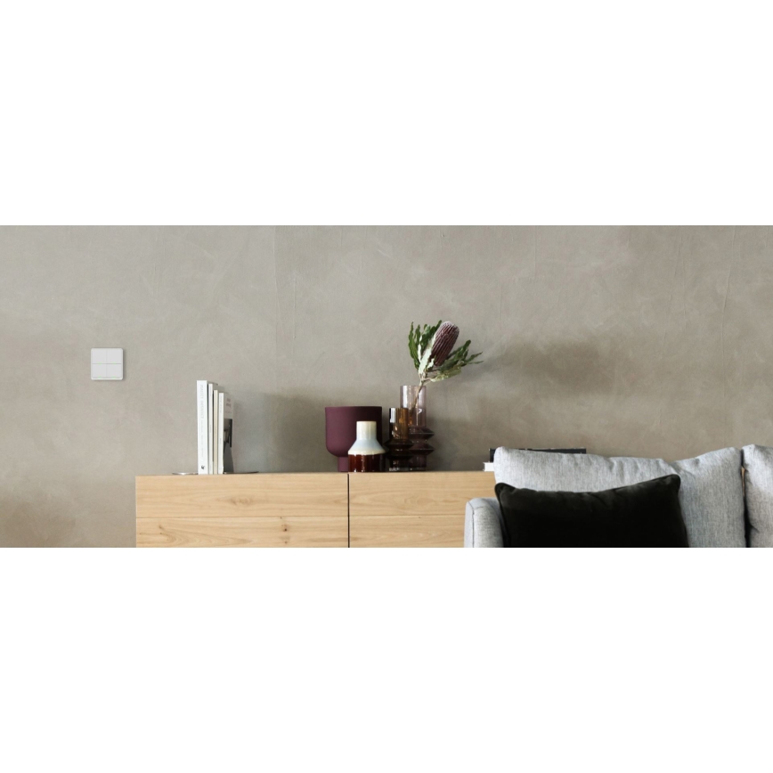 TESLA Smart - Interruptor doméstico sem fios inteligente 4P 1xCR2430 ZigBee
