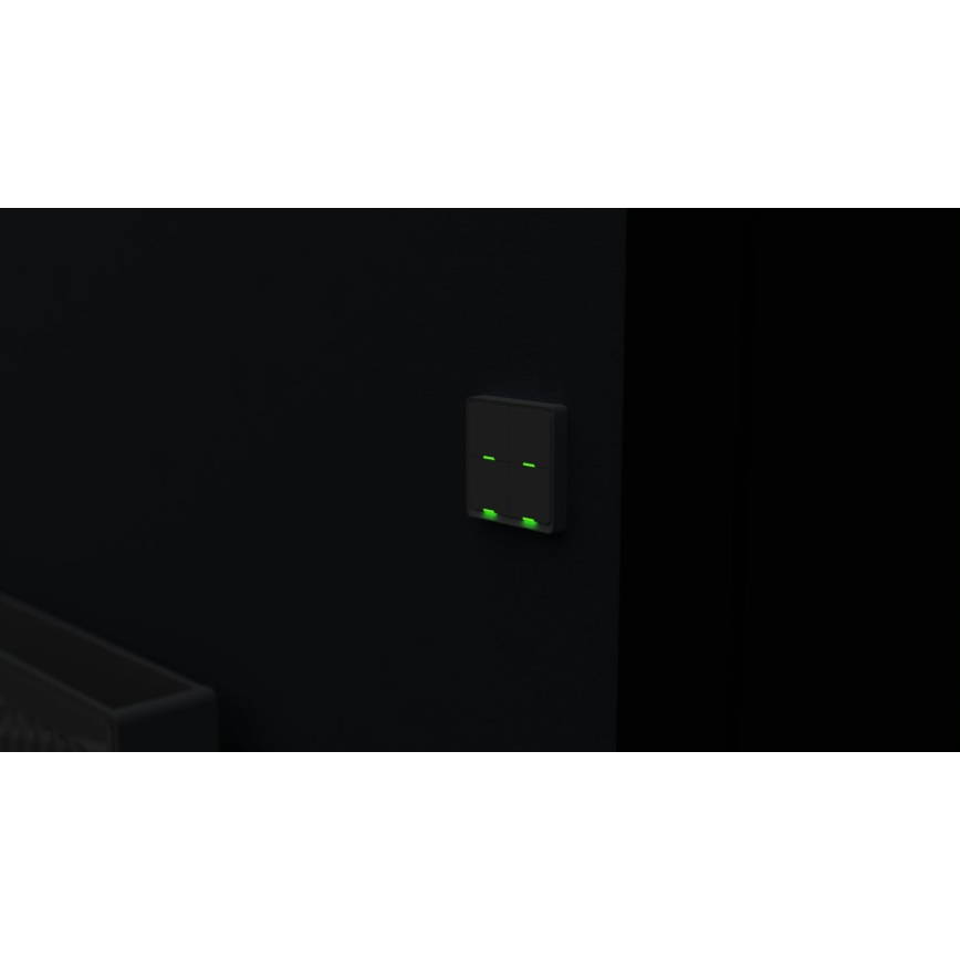 TESLA Smart - Interruptor doméstico sem fios inteligente 4P 1xCR2430 ZigBee