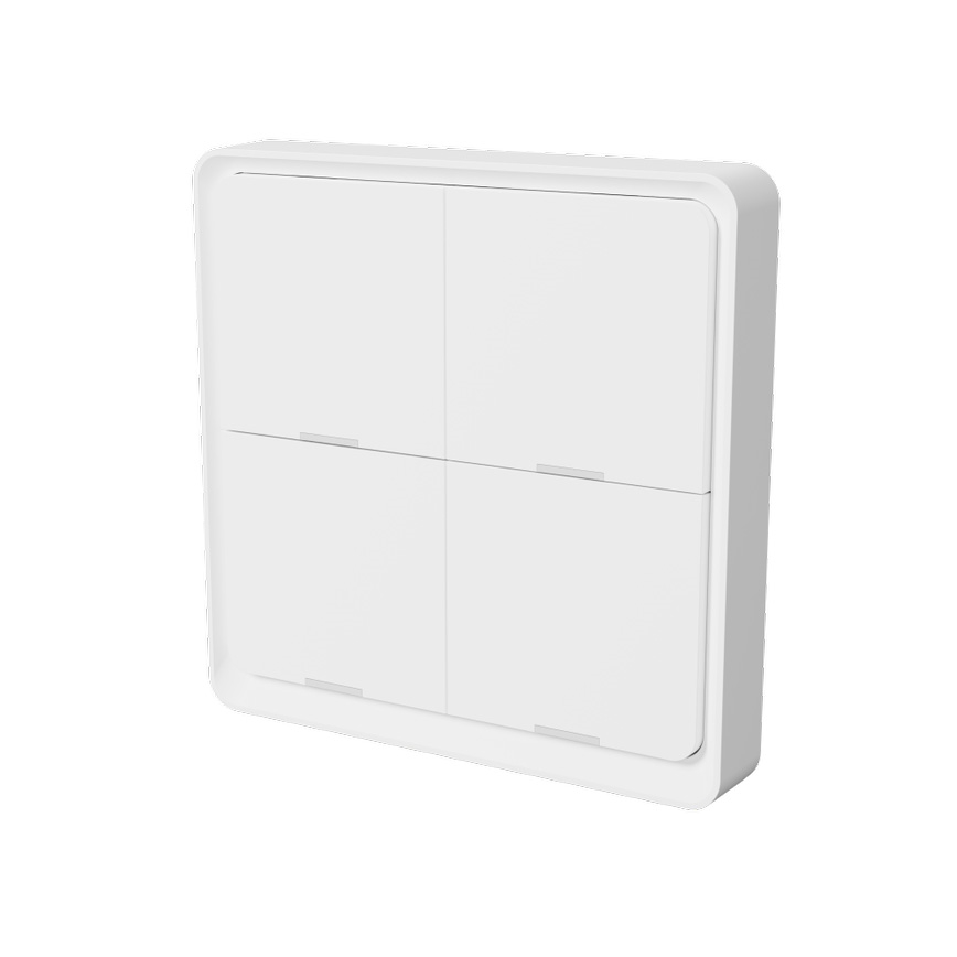 TESLA Smart - Interruptor doméstico sem fios inteligente 4P 1xCR2430 ZigBee