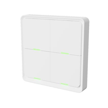 TESLA Smart - Interruptor doméstico sem fios inteligente 4P 1xCR2430 ZigBee
