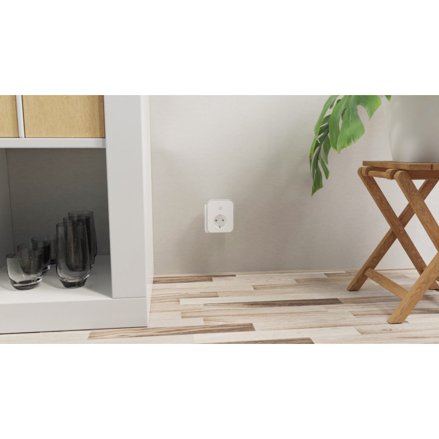 TESLA Smart - Tomada inteligente 3690W/230V/16A 2xUSB/24W/5V Wi-Fi Tuya