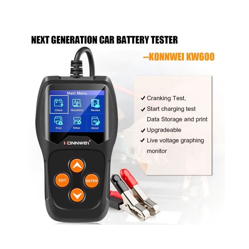 Testador de baterias 12V