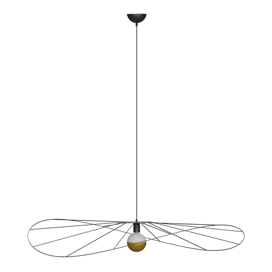 Thoro TH.011 - Candelabro num fio ESKOLA 1xE27/60W/230V preto antigo