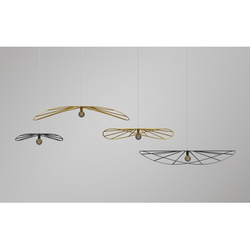 Thoro TH.011 - Candelabro num fio ESKOLA 1xE27/60W/230V preto antigo