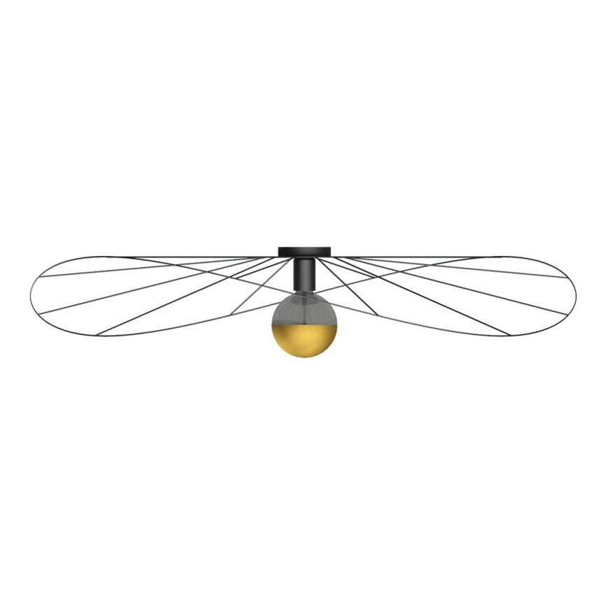 Thoro TH.014 - Candelabro integrado ESKOLA 1xE27/60W/230V preto antigo