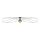 Thoro TH.015 - Candelabro integrado ESKOLA 1xE27/60W/230V preto antigo