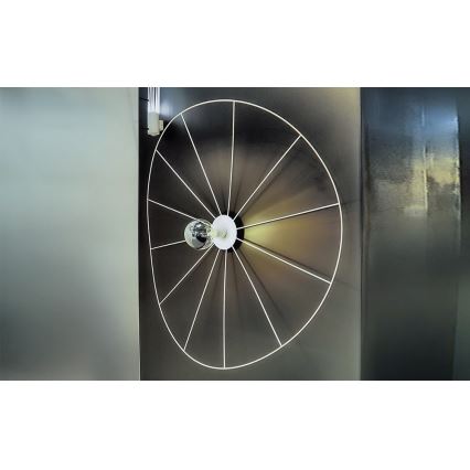 Thoro TH.015 - Candelabro integrado ESKOLA 1xE27/60W/230V preto antigo