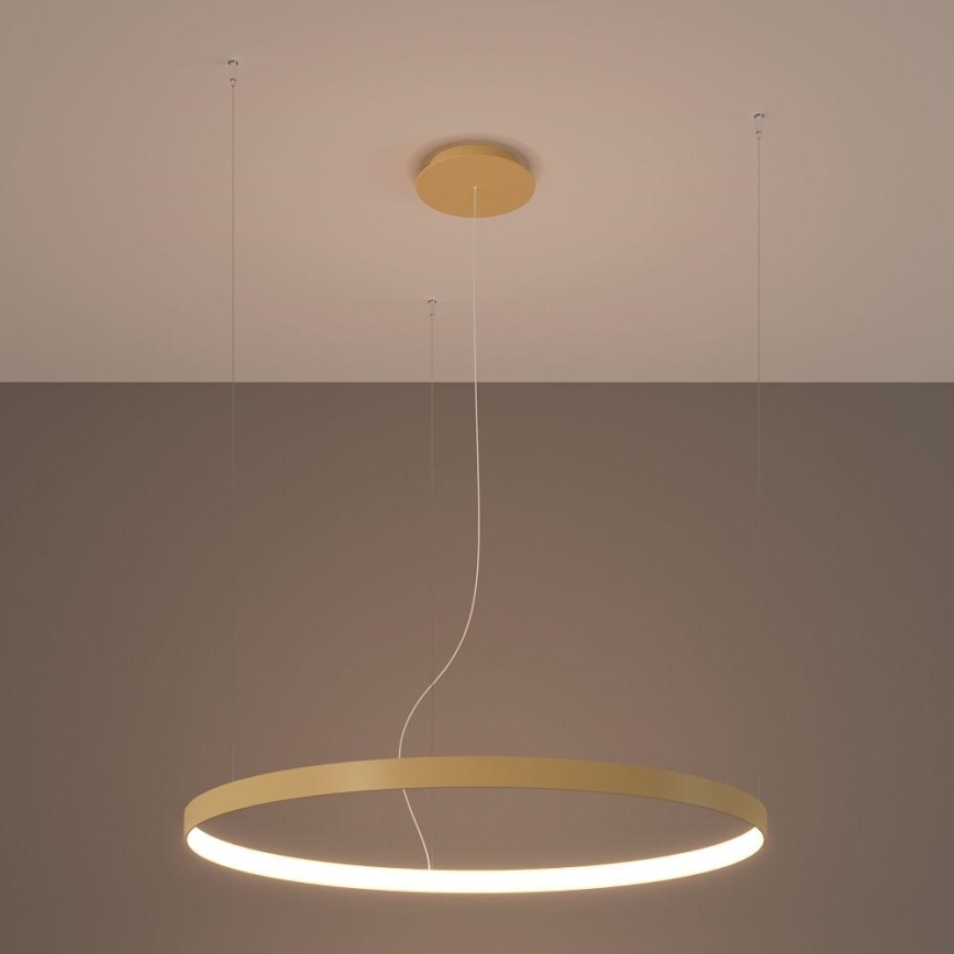 Thoro TH.174 - Candeeiro suspenso LED RIO LED/50W/230V CRI 90 3000K diâmetro 78 cm dourado