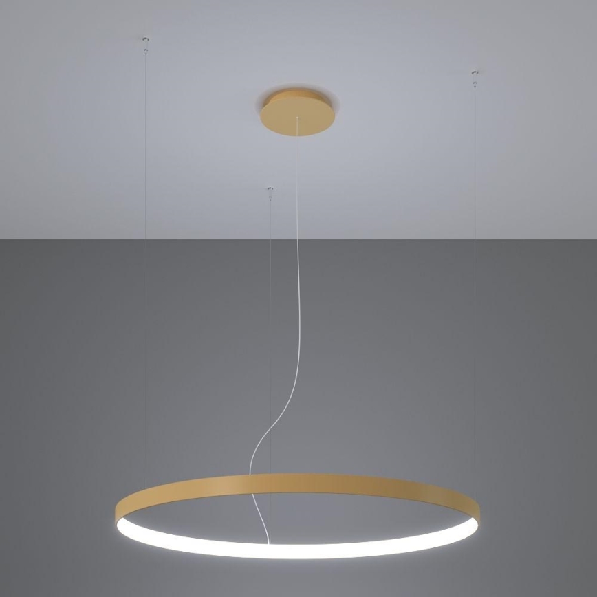 Thoro TH.181 - Candeeiro suspenso LED  RIO LED /50W/230V CRI 95 4000K diâmetro 78 cm dourado