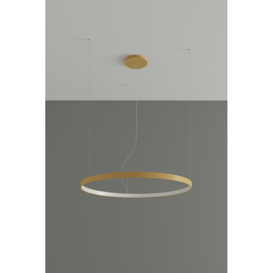 Thoro TH.181 - Candeeiro suspenso LED  RIO LED /50W/230V CRI 95 4000K diâmetro 78 cm dourado