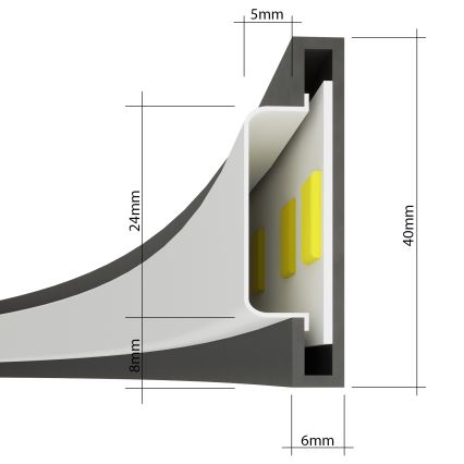 Thoro TH.181 - Candeeiro suspenso LED  RIO LED /50W/230V CRI 95 4000K diâmetro 78 cm dourado