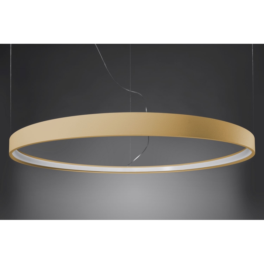 Thoro TH.217 - Candeeiro suspenso LED RIO LED/30W/230V CRI 95 4000K diâmetro 55 cm dourado