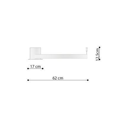 Thoro TH.222 - Iluminação de teto LED RIO LED/30W/230V CRI 90 3000K diâmetro 55 cm dourado