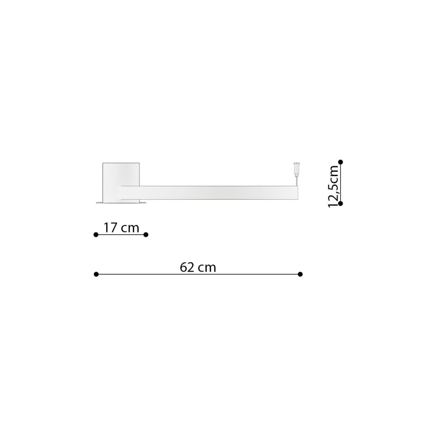 Thoro TH.222 - Iluminação de teto LED RIO LED/30W/230V CRI 90 3000K diâmetro 55 cm dourado