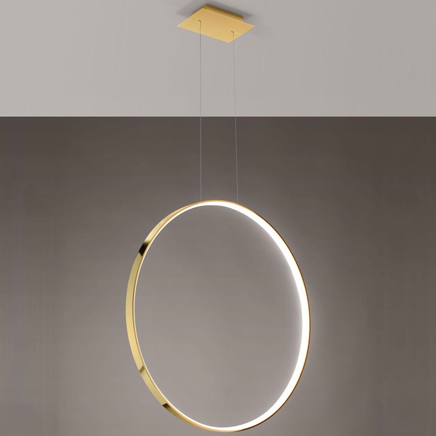 Thoro TH.248 - Candeeiro suspenso LED RIO LED/50W/230V CRI 90 3000K diâmetro 78 cm dourado