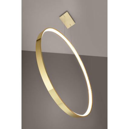 Thoro TH.248 - Candeeiro suspenso LED RIO LED/50W/230V CRI 90 3000K diâmetro 78 cm dourado