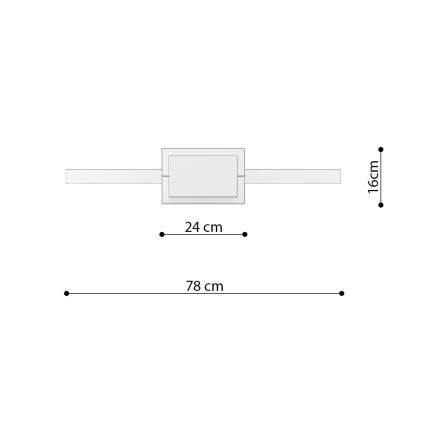 Thoro TH.249 - Candeeiro suspenso LED RIO LED/50W/230V CRI 90 4000K diâmetro 78 cm cromado brilhante