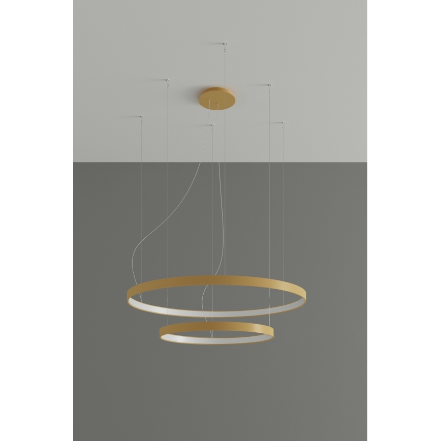 Thoro TH.268 - Candeeiro suspenso LED RIO LED/80W/230V CRI 95 4000K dourado