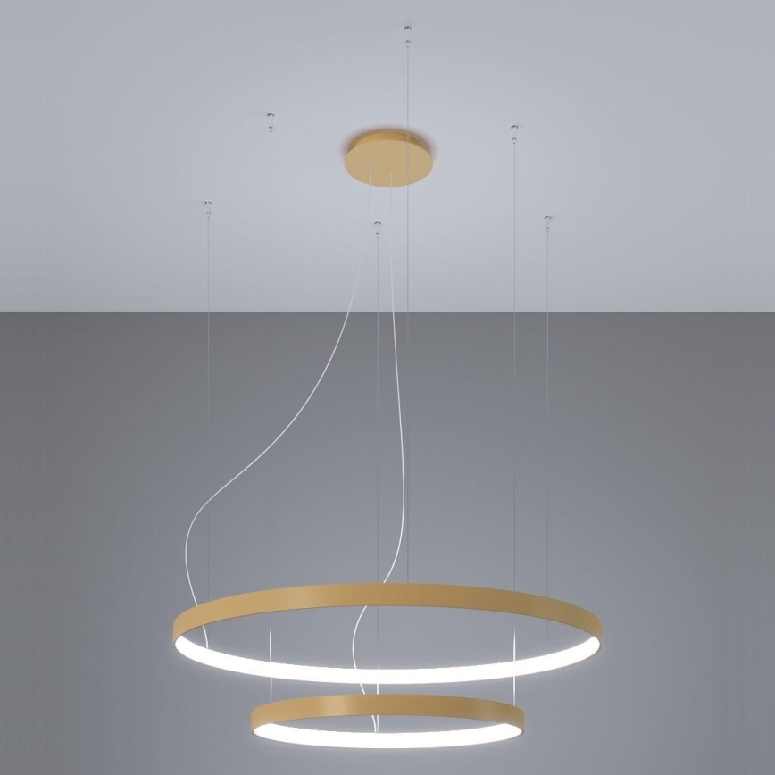 Thoro TH.268 - Lustre LED suspenso em cabo RIO LED/80W/230V CRI 95 4000K dourado