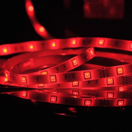 Tira exterior LED RGB com regulação 5m LED/14W/12V IP65 + CR