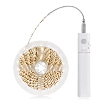 Tira LED com sensor 4xAAA 3000K 1m