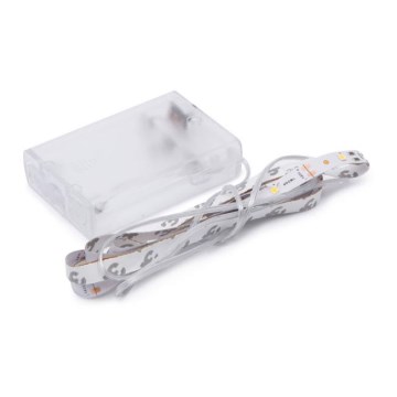 Tira LED LED/3xAA branco quente