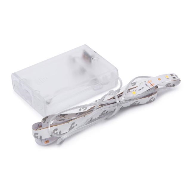 Tira LED LED/3xAA branco quente