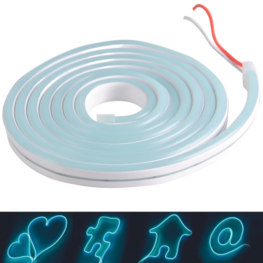 Tira LED NEON 2 m LED/17W/12V IP65 azul