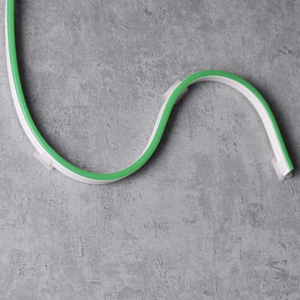 Tira LED NEON 5 m LED/23W/12V IP65 verde