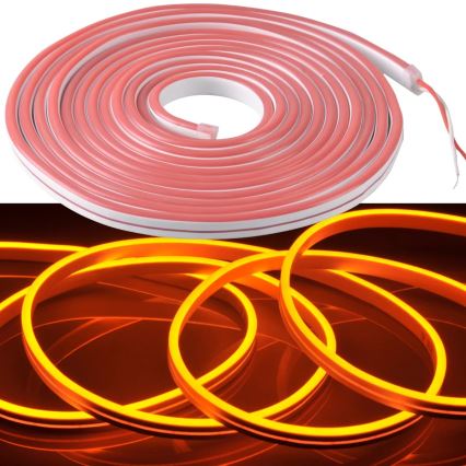 Tira LED NEON 5 m LED/27W/12V IP65 laranja