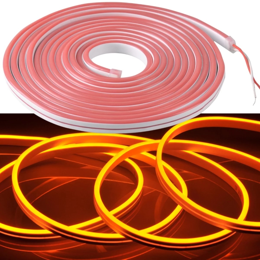 Tira LED NEON 5 m LED/27W/12V IP65 laranja