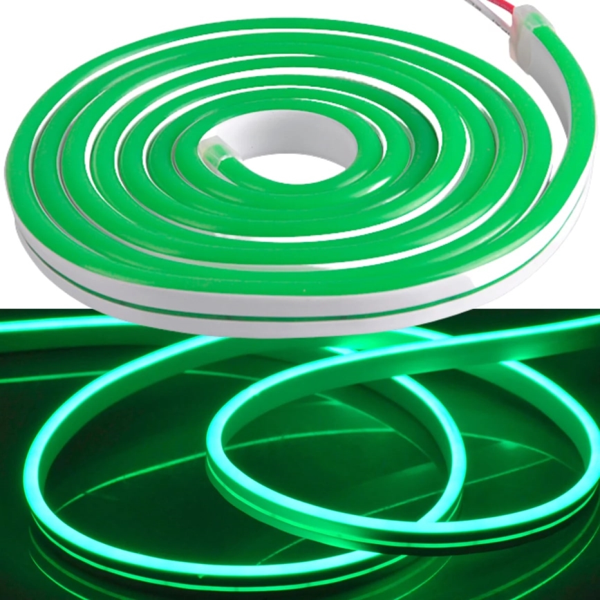 Tira LED NEON 5m LED/30W/24V verde IP65