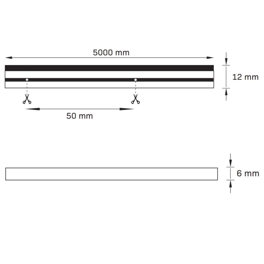 Tira LED NEON 5m LED/40W/24V rosa IP65