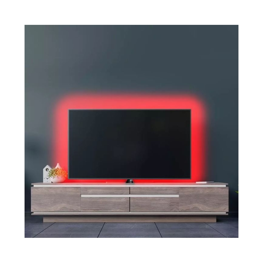 Tira LED RGB com regulação 2x5m LED/4,8W/230V + controlo remoto