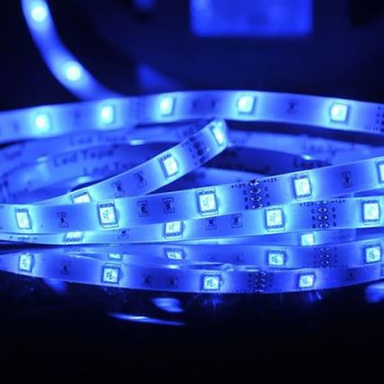 Tira LED RGB com regulação 5m LED/18W/12V IP20 + CR