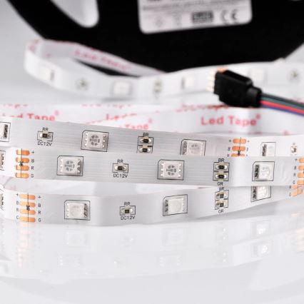 Tira LED RGB com regulação 5m LED/18W/12V IP20 + CR