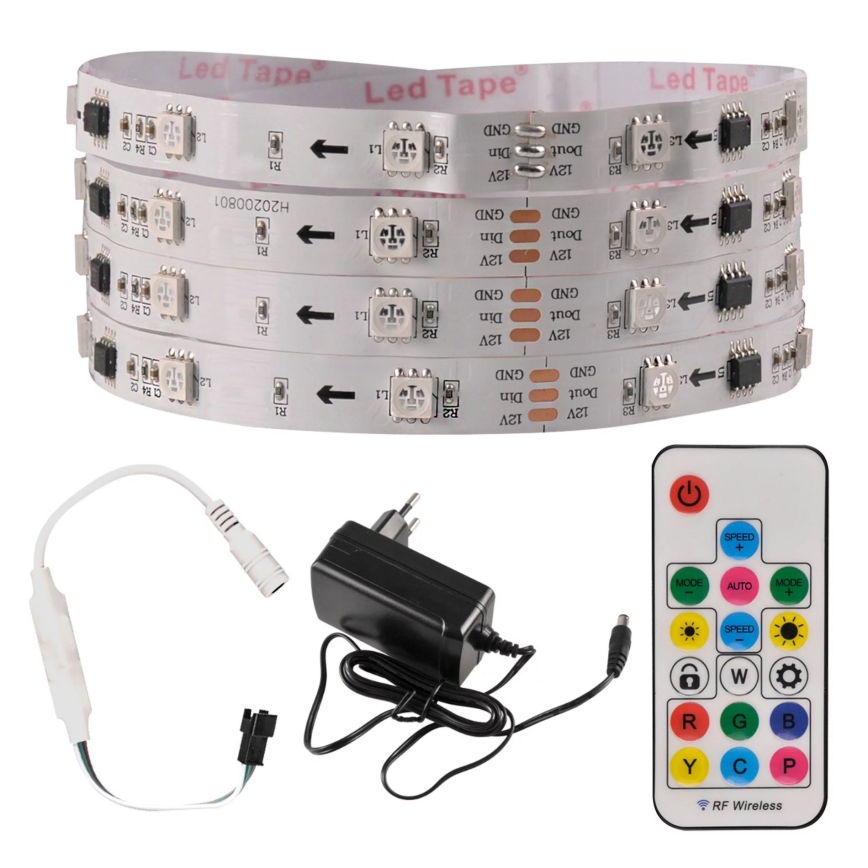 Tira LED RGB com regulação MAGIC 2 m LED/12W/230V + CR