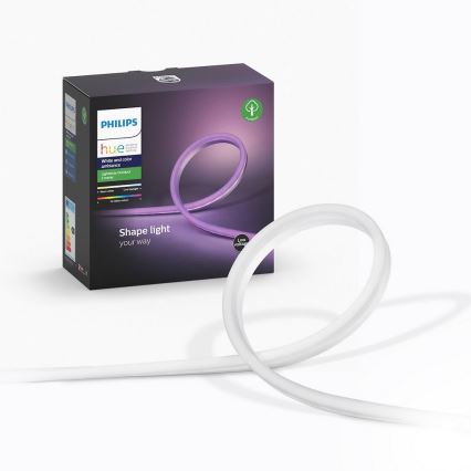 Tira LED RGBW com regulação Philips Hue OUTDOOR STRIP LED/20,5W 2m IP67